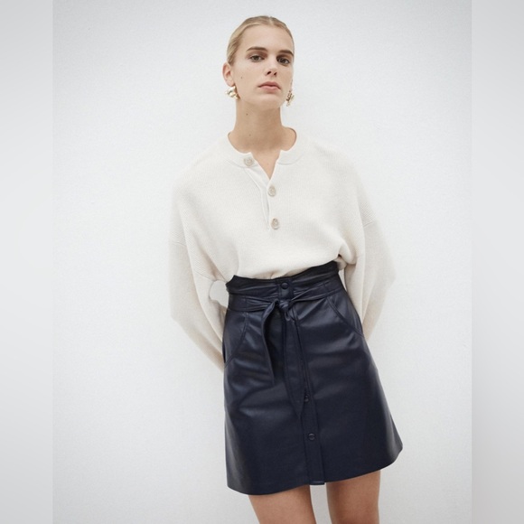 Nanushka western faux leather mini skirt size medium - Picture 5 of 14